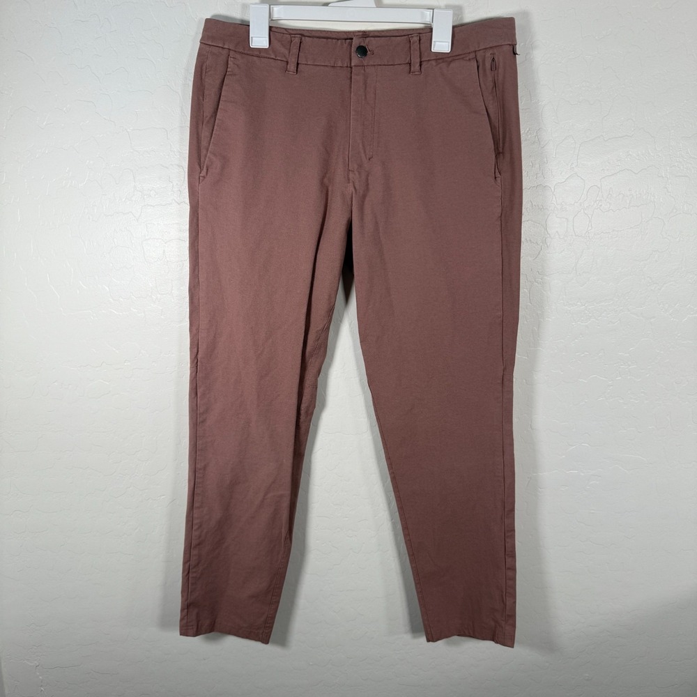 Lululemon Pants Mens 36x30‎ Red Commission Straight Leg Stretch Casual